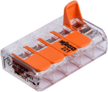 Koblingsklemme 4 mm² - 5-pk.